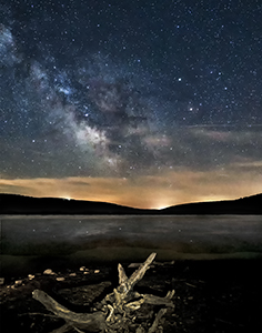 Milky Way over Hemlock Lake by Carl Crumley