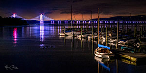 Summer Night on the Hudson by Marie Costanza