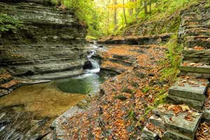 Autumn at Buttermilk Falls by Marie Costanza