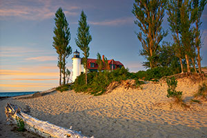 Point Betsie Lighthouse By Patty Singer