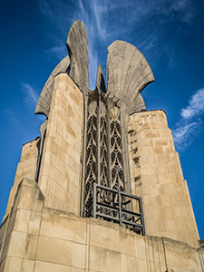 Wings of Progress - Times Square Building by Sandi Osterwise