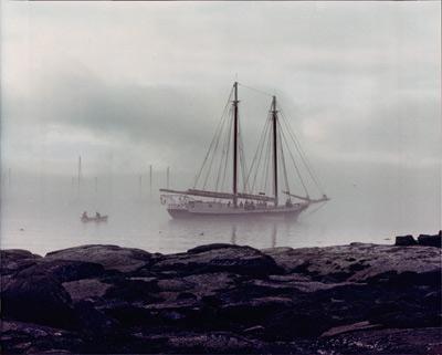 Schooner and the Rowboat by Gary Thompson