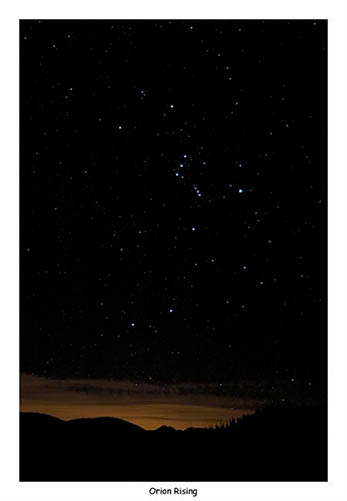 Orion Rising by Bill Bernbeck